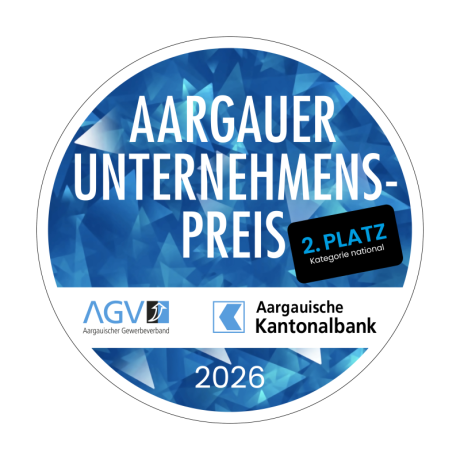 Aargauer Unternehmenspreis 2026 - 2. Platz in der Kategorie "national"