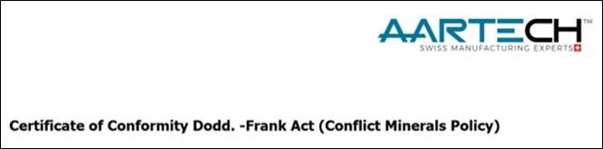 Conflict Minerals Policy