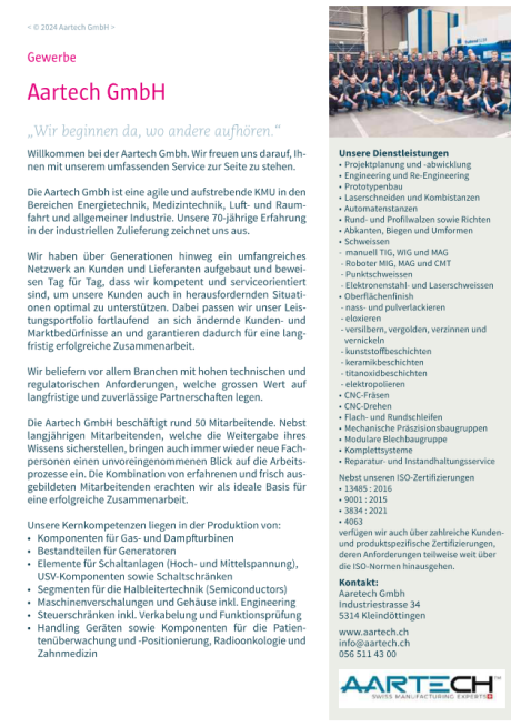 "Wir beginnen da, wo andere aufhören."